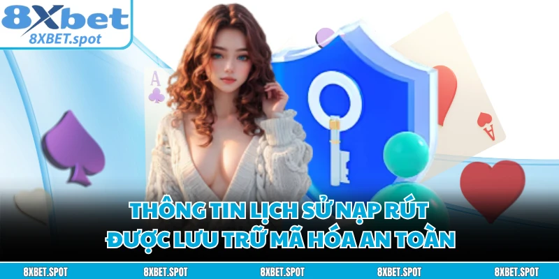 Thông tin lịch sử nạp rút được lưu trữ mã hóa an toàn